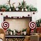 Youngcraft Red/White 3D Christmas Candy Cane Swirl Table Decor ST30-SW - alternate 3