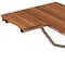 Homeroots 14" X 32" Brown Teak Rectangular Shower Bench 549342 - alternate 4