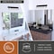 Vaxcel Lowell 5-Light Vanity Light, Matte Black, Clear Glass, 36.5-In. Wide W0591 - alternate 7