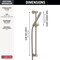 Delta Grail Premium Single-Setting Slide Bar Hand Shower 57085-SS - alternate 5