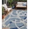 Homeroots 5' X 8' Gray Abstract Washable Indoor Outdoor Area Rug 599125 - alternate 1