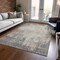 Homeroots 3' X 5' Taupe And Ivory Abstract Washable Indoor Outdoor Area Rug 612370 - alternate 5