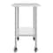 Flash Furniture Reese 24x72 Portable Work Table, SS Top Shelf, Galvanized Steel Undershelf, 4 Casters w/2 Locking NH-WT-2472-CAS-GG - alternate 5