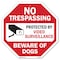 Signmission No Trespassing Protected by Video S, 10 Inch X 10 Inch, Plastic Sign OC-P-10-92 - alternate 1