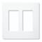 Claro Faceplate, Number of Gangs: 2 White CW-2-WH - alternate 1