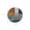 Homeroots 8' Copper Green And Gray Round Abstract Washable Indoor Outdoor Area Rug 603721 - alternate 7