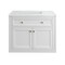 James Martin Vanities Chicago 36 in. Single Vanity, Glossy White, w/ 3 CM Ethereal Noctis Silestone Top 503-V36-GW-3ENC - alternate 1