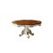 Homeroots 62" Brown And White Oval Solid Wood Pedestal Base Dining Table 347324 - alternate 1