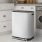 Happimess Beni Kitchen Trash/Recycling 16-Gallon Double-Bucket Step Trash Can w/ Odor Filter, Cotton White HPM1014C - alternate 9