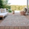 Homeroots 8' X 10' Taupe And Brown Floral Washable Indoor Outdoor Area Rug 609525 - alternate 7