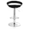 Elama 2 Piece Retro Adjustable Bar Stool in Black with Chrome Base ELM-806-BLK - alternate 9