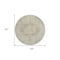 Homeroots 8' Sage Round Floral Medallion Washable Indoor Outdoor Area Rug 607934 - alternate 9