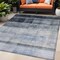 Homeroots 5' X 8' Navy and Gray Ombre Washable Non Skid Indoor Outdoor Area Rug 563650 - alternate 1