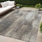 Homeroots 5' X 8' Taupe and Gray Abstract Washable Non Skid Indoor Outdoor Area Rug 563614 - alternate 1