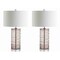 Jonathan Y Cole 27.5" Modern Fused Glass Cylinder LED Table Lamp, Smoky Gray, 2PK JYL4016C-SET2 - alternate 8