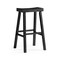 Homeroots 31" Black Solid Wood Backless Bar Height Bar Chair 632457 - alternate 7