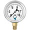 Zenport Glycerin Liquid Filled Pressure Gauge, 15 PSI LPG15 - alternate 1