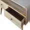 Homeroots 35in Oak Solid Wood Enclosed and Open Storage TV Stand 719183 - alternate 7