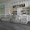 Apollo Tile Mirari 12x12 in. Gray, Silver Glossy Glass 3D Geometric Subway Mosaic Wall Tile, 5PK APLMNC8801BLA - alternate 2