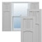 Ekena Millwork True Fit PVC San Miguel Mission Style Fixed Mount Shutters, Primed, 15"W x 32"H TFP001SM15X032PR - alternate 1