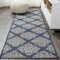 Jonathan Y Tuscany Ornate Medallions Navy/Beige 2 ft. x 10 ft. Indoor/Outdoor Runner Rug SMB121A-210 - alternate 1