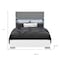Homeroots White and Gray Wood And Upholstery Lighted Queen Bed Frame 634349 - alternate 4