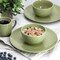 Gibson Home Everyday Plus 12 Piece Stoneware Dinnerware Set in Sage Green 750123468M - alternate 7