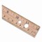 Westcott Three-Hole Punched Wood Ruler, Standard/Metric, 12" (30 cm) Long, Natural Wood, 36PK 17724 - alternate 6