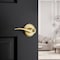 Kwikset Sedona Transitional Satin Brass Entry Lever KW1 1-3/4 in. 97403-071 - alternate 2