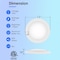 Energetic Lighting 5/6 in. LED Disk Light 1100 Lumens 15W 5CCT Selectable Dimmable Surface Mnt Ceiling Disc Light, 4PK E1DLD6-92750-4P - alternate 3