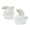 Homeroots Set of Four White And Brown Terracotta Rabbit Figurines, 4PK 518077 - alternate 6