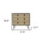 Homeroots 32" Natural and Black Three Drawer Dresser 546611 - alternate 7