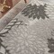 Homeroots 3' X 5' Gray Floral Stain Resistant Non Skid Indoor Outdoor Area Rug 521641 - alternate 6