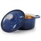 Megachef 2.7 Quart Round Enameled Cast Iron Casserole in Gradient Dark Blue 750124513M - alternate 1