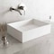 Vigo Bryant Modern White Matte Stone 17 in. L x 13 in. W x 5 in. H Rectangular Vessel Bathroom Sink VG04024 - alternate 5
