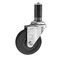 Service Caster 4'' SS Hard Rubber Wheel Swivel 1-3/8'' Expanding Stem Caster SCC-SSEX20S414-HRS-138 - alternate 1