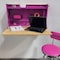 The Original Pink Box 32-Inch Folding Worktable with Butcher Block Top, Wall Mountable, Pink PB32FWTBB - alternate 4