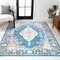 Jonathan Y Zelda Bohemian Cottage Medallion Turquoise/Gray 4 ft. x 6 ft. Area Rug MDP213A-4 - alternate 1