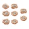 Homeroots Set of Eight Brown And Blue Decorative Birds Nests With Eggs Sculptures, 8PK 634151 - alternate 1