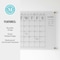 Martha Stewart Grayson Acrylic Wall Calendar w/Notes w/Dry Erase Marker and Mntng Hrdwr, 24in. x 18in., w/Blk Prnt BR-AC-4560-BK-CLRBK-MS - alternate 8