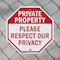 Signmission Private Property Please Respect Our, 6 Inch X 6 Inch, Plastic Sign OC-P-6-149 - alternate 5