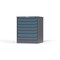 Strong Hold 7 drawer cabinet - (5x 3ft, 2x 4ft) - Blue accents - Keyed Different S3036-PPDAS-0702FS - alternate 3