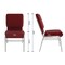 Flash Furniture Fabric Church Chair w/Book Rack, Burgundy XU-CH-60096-BY-SILV-BAS-GG - alternate 6