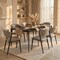 Leisuremod Aspen Collection Modern Dining Chair Black Frame in Light Grey, 4PK ACBL51LGR4 - alternate 9