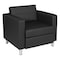 Ave 6 Collection: Pacific Arm Chair, Black Back, 32 in W 30-1/2" L 29-1/2" H, Fixed Arms, Vinyl Seat PAC51-V18 - alternate 1