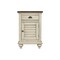Homeroots 20" x 17" x 30" Two ToneSolid WoodSmall Nightstand 366181 - alternate 1