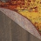 Homeroots 4' Flame Yellow And Orange Round Abstract Indoor Outdoor Area Rug 573902 - alternate 7