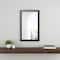 Homeroots 51" Black Wood Framed Accent Mirror 370732 - alternate 6
