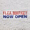 Signmission Flea Market Now Open, 24 Inch x 72 Inch, Vinyl Banner B-72-30635 - alternate 2