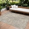 Homeroots 10' X 14' Beige Ivory And Black Geometric Washable Indoor Outdoor Area Rug 577552 - alternate 1